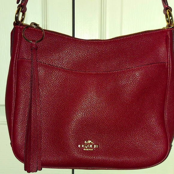 Coach Bags Coach Leather Cross Body Bag With Gold Hardware